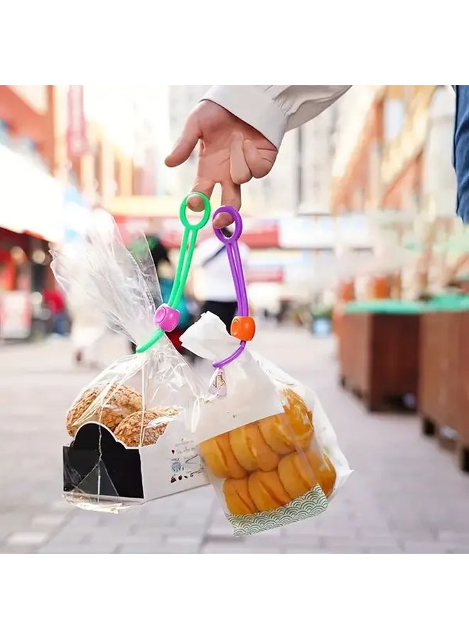 6pcs Multicolor Food Sealing Tape Clips and Ropes for Kitchen Preservation - Image 2