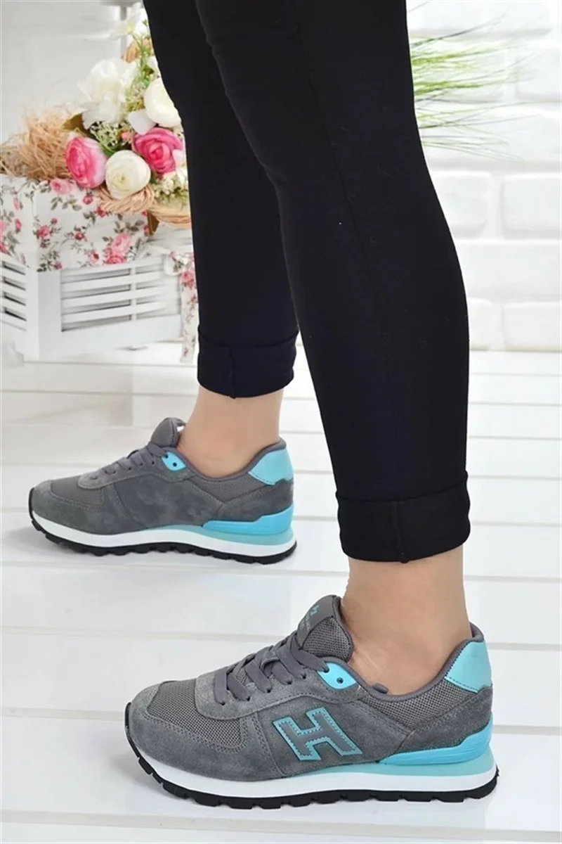 Hammer Jack Peru Women's Sneaker Sports Shoes 19250 Grey Turquoise V20