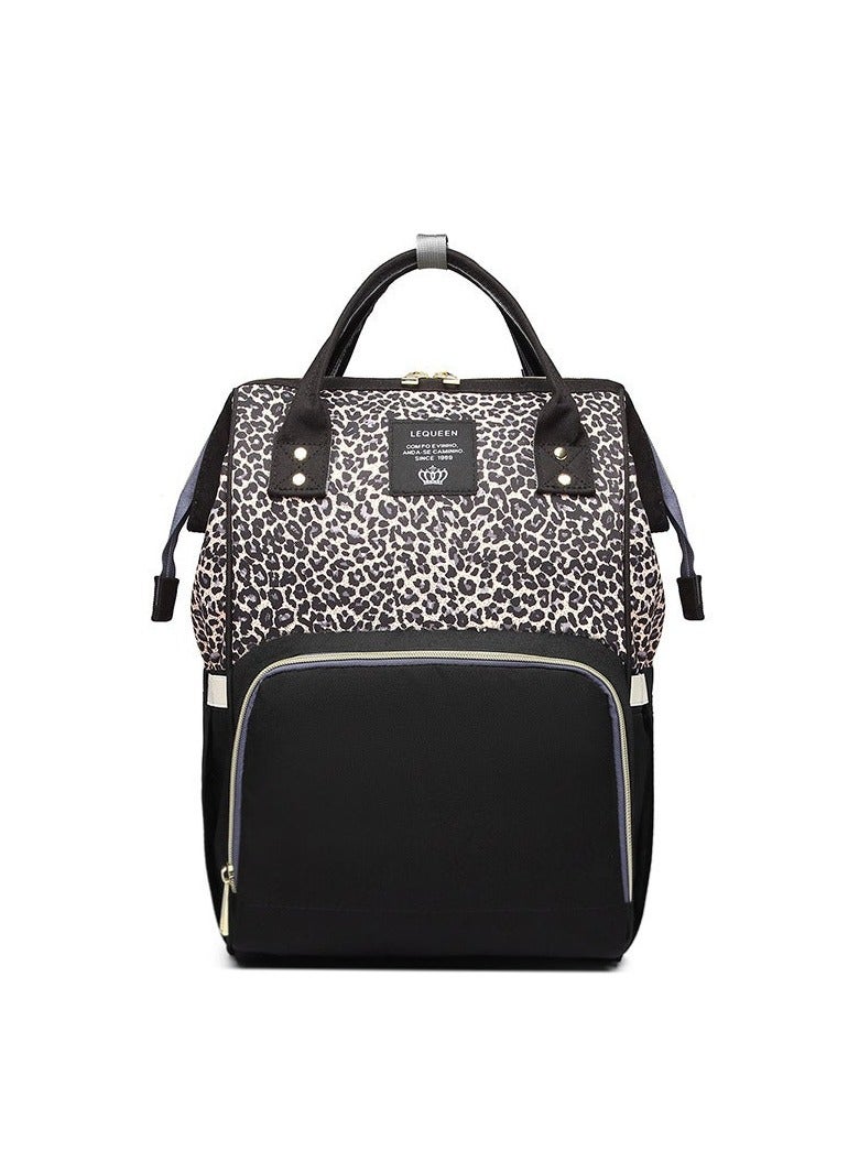 LEQUEEN Fashionable Multi-Functional Large-Capacity Mommy Bag - New Style Shoulder  Backpack - Image 1