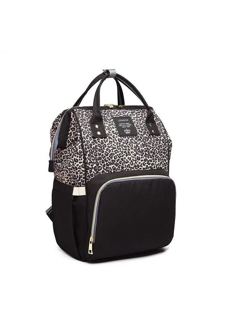 LEQUEEN Fashionable Multi-Functional Large-Capacity Mommy Bag - New Style Shoulder  Backpack - Image 4
