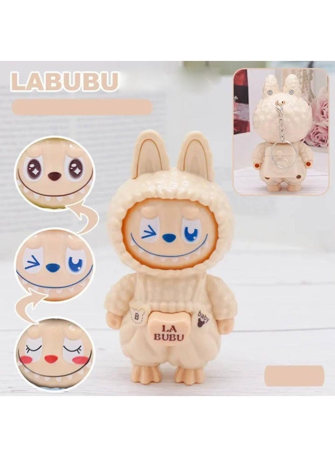 Keychains Labubu Face Changing Keychain - Cool Pendant Accessories, Key Ring for Purse, Backpack, Car Charms for unisex , adult and Teen - Image 1