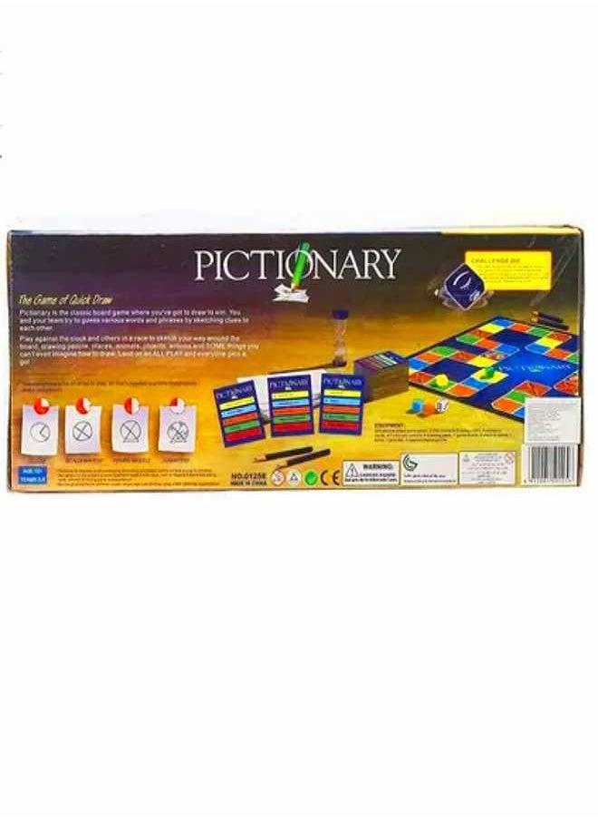 Pictionary Party - the Classic Game of Quickdraw (Blue) - Board Game