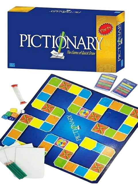 Pictionary Party - the Classic Game of Quickdraw (Blue) - Board Game
