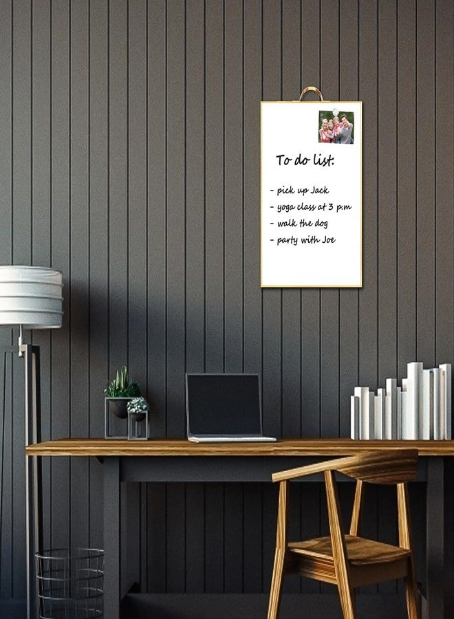 TSJ OFFICE Small White Board - 16" X 12" Portable Gold Aluminum Framed Whiteboard, Magnetic Dry Erase Board with a Handle, to Do List Notepad for Office, Home, School - Image 3