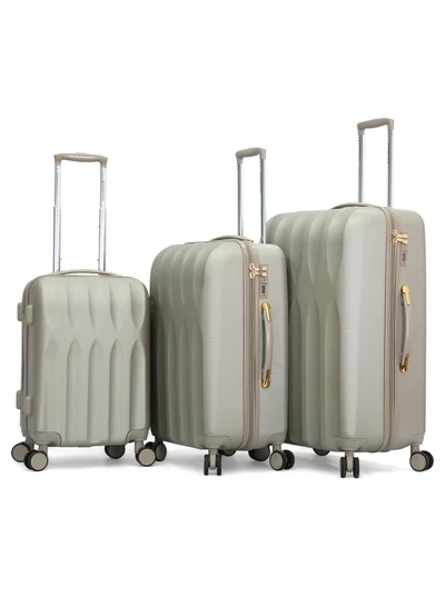 GIORDANO Giordano Hardside Luggage Trolley  3 PCS Set ,Champagne
