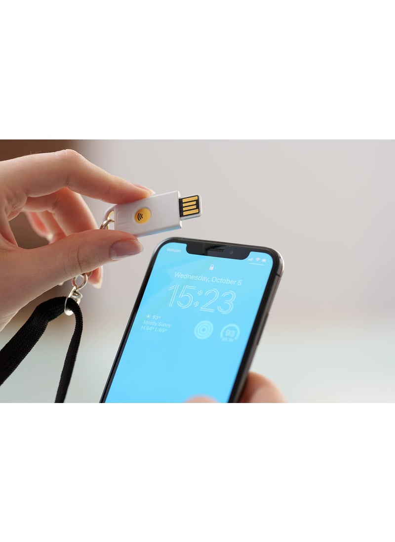Identiv Identiv uTrust FIDO2 NFC Security Key USB-A (FIDO, FIDO2, U2F, PIV, TOTP, HOTP, WebAuth)  - Image 4