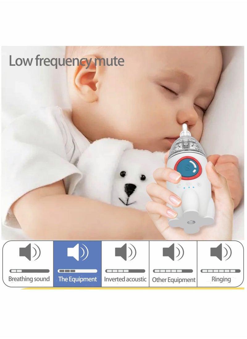 SYOSI Electric Baby Nasal Aspirator, Toddler Mucus Cleaner, Usb Rechargeable Nasal Aspirator  - Image 2