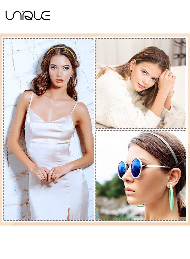 Unique 6 Pieces Plastic Headbands - Retro 90s Style Hair Accessories - Men's and Women's Wavy Headbands with Teeth - Thin Headband with Teeth Plain Head Bands - 3 Color - Image 5