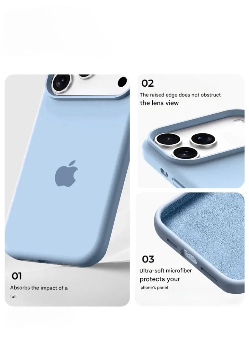 iPhone 17 Pro Case Silky Soft Touch Full-Body Protection  Cover For iPhone 17 Pro Anti-Scratch Shockproof Phone Case with Microfiber Lining Cover For iPhone 17 Pro - Image 4