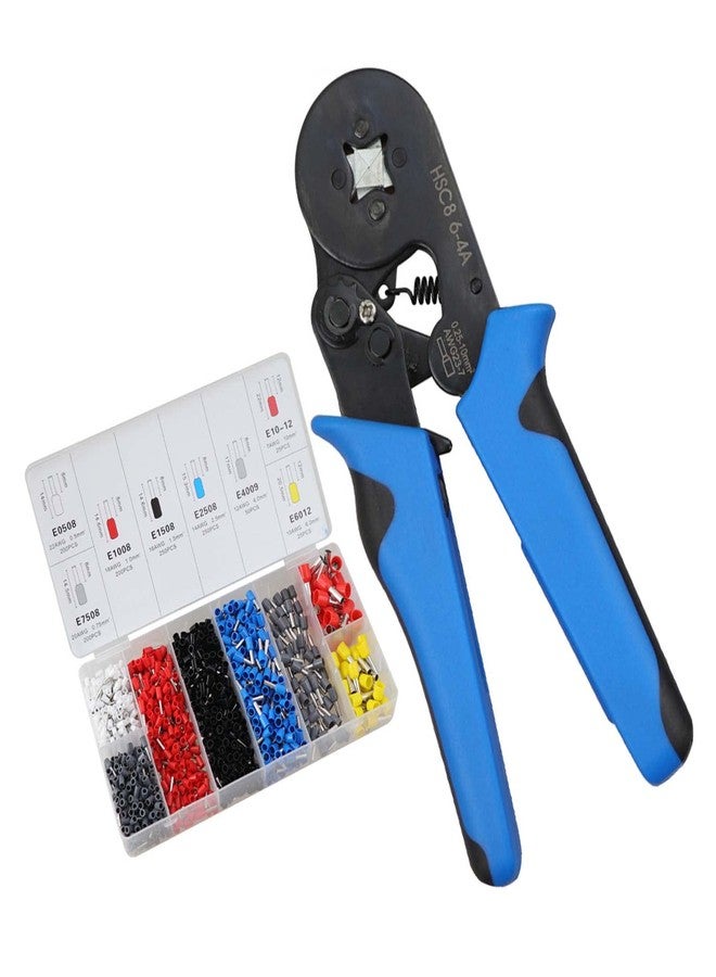 BAISALJI Ferrule Crimping Tool Kit, Cold Crimped Wire Terminal Ferrule Crimper Plier (AWG 23-7) with 1200pcs Wire Ferrules Kit Wire Ends Terminals. - Image 1