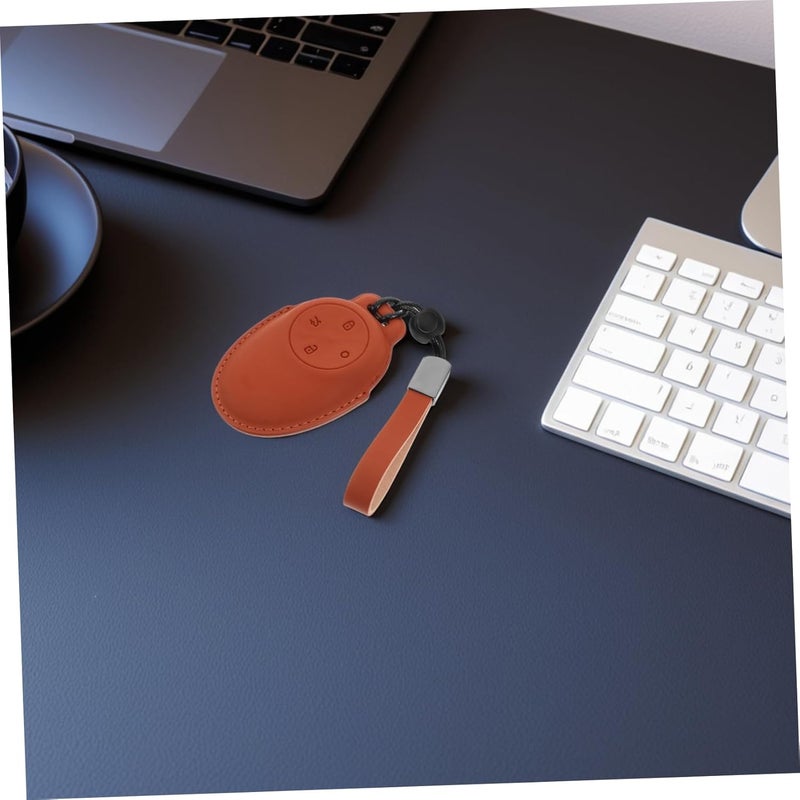 PRETYZOOM PU Car Key Cover Stylish Protective Key Case for Soft Durable Pouch Installation Fashionable Key Holder Sleeve for Car Keys - Image 5