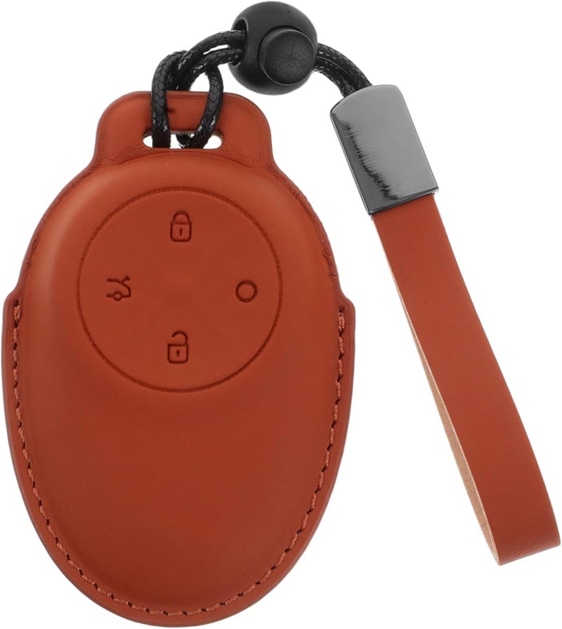 PRETYZOOM PU Car Key Cover Stylish Protective Key Case for Soft Durable Pouch Installation Fashionable Key Holder Sleeve for Car Keys - Image 1