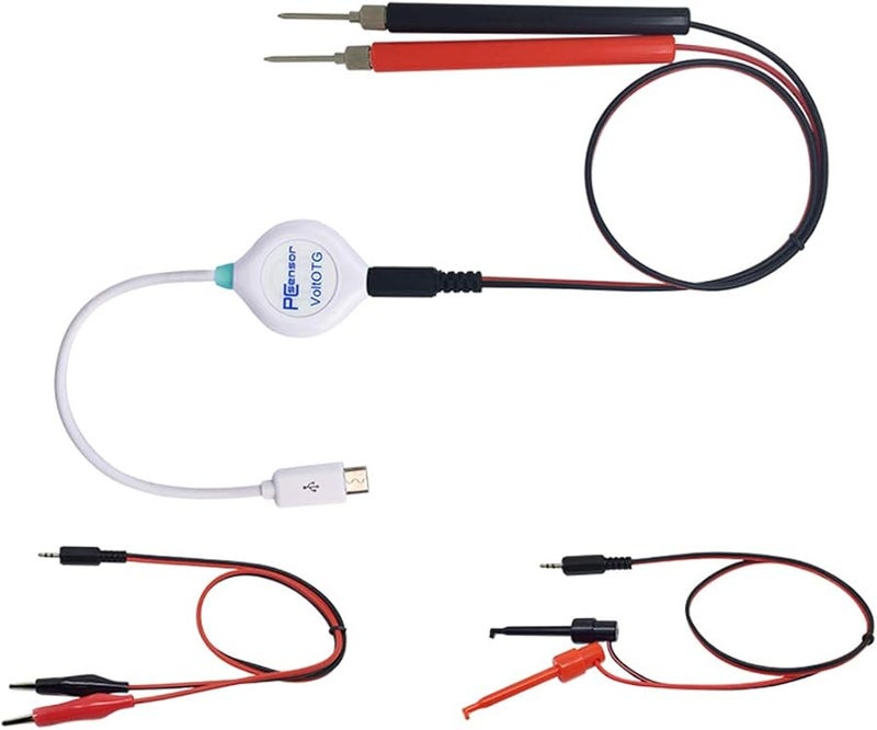 USB Voltmeter Meter 40V Data Save File OTG for Android Phone - Image 1