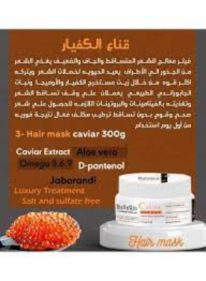 Bella Rio Caviar Hair Mask for Care and Hair Loss Prevention 300g - Image 3