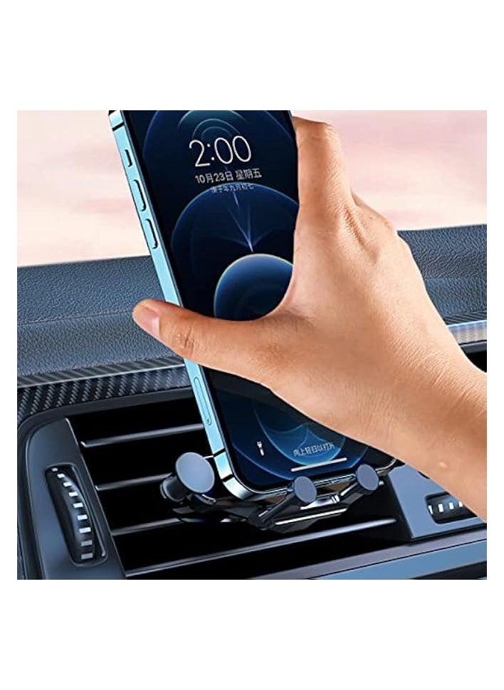 erorex Gravity Car Phone Mount Holder Universal Air Vent Phone Holder for Car Dashboard Windshield Vent Compatible with All 4.7-7inch Phones (Black)  - Image 3
