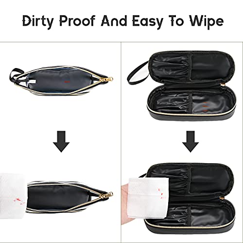 Ethereal Travel Makeup Bag, Clear Cosmetic Bag Make Up Organizer TSA Approved Toiletry Bag, Waterproof Pouch for Women Purse for Toiletries Accessories Brushes - Image 5