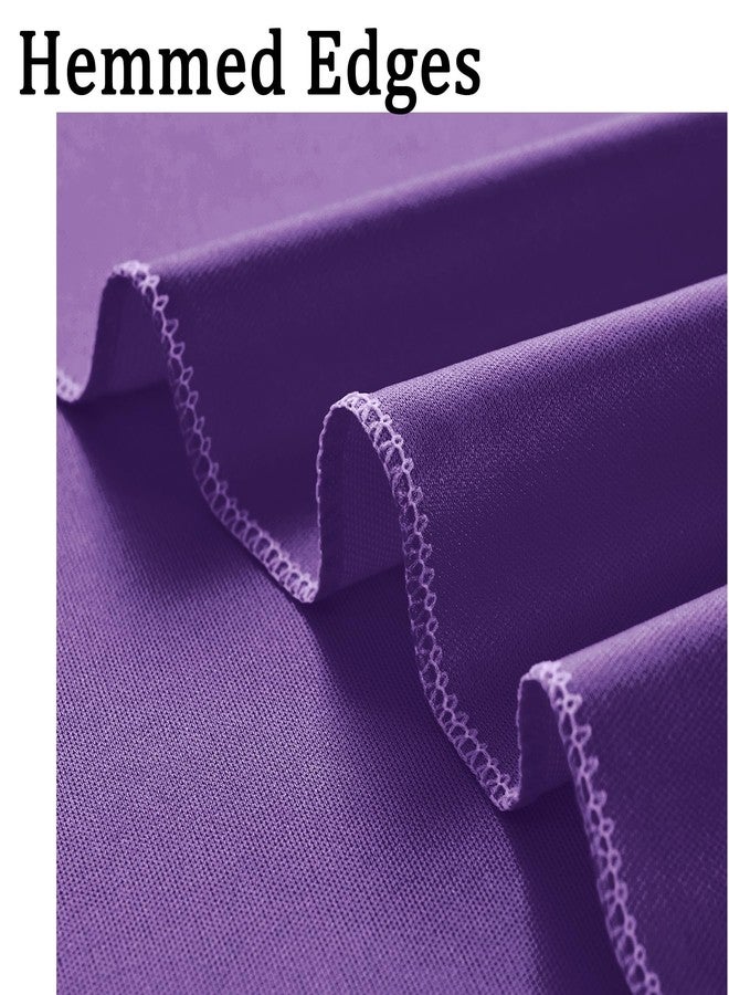 NSSONBEN 10ft x 10ft Wrinkle Free Purple Backdrop Curtain for Parties, Polyester Backdrop Drapes Panels 2 Panels 5x10ft for Photography Background Wedding Birthday Baby Shower Mermaid Party - Image 4