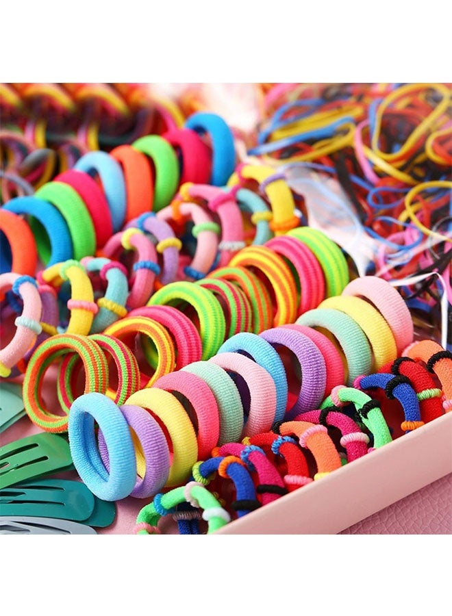 طقم إكسسوارات شعر للبنات 786 قطعة 🌈 ألوان حلوة ومشبك و مطاط 🎀 هدية مثالية - Image 2