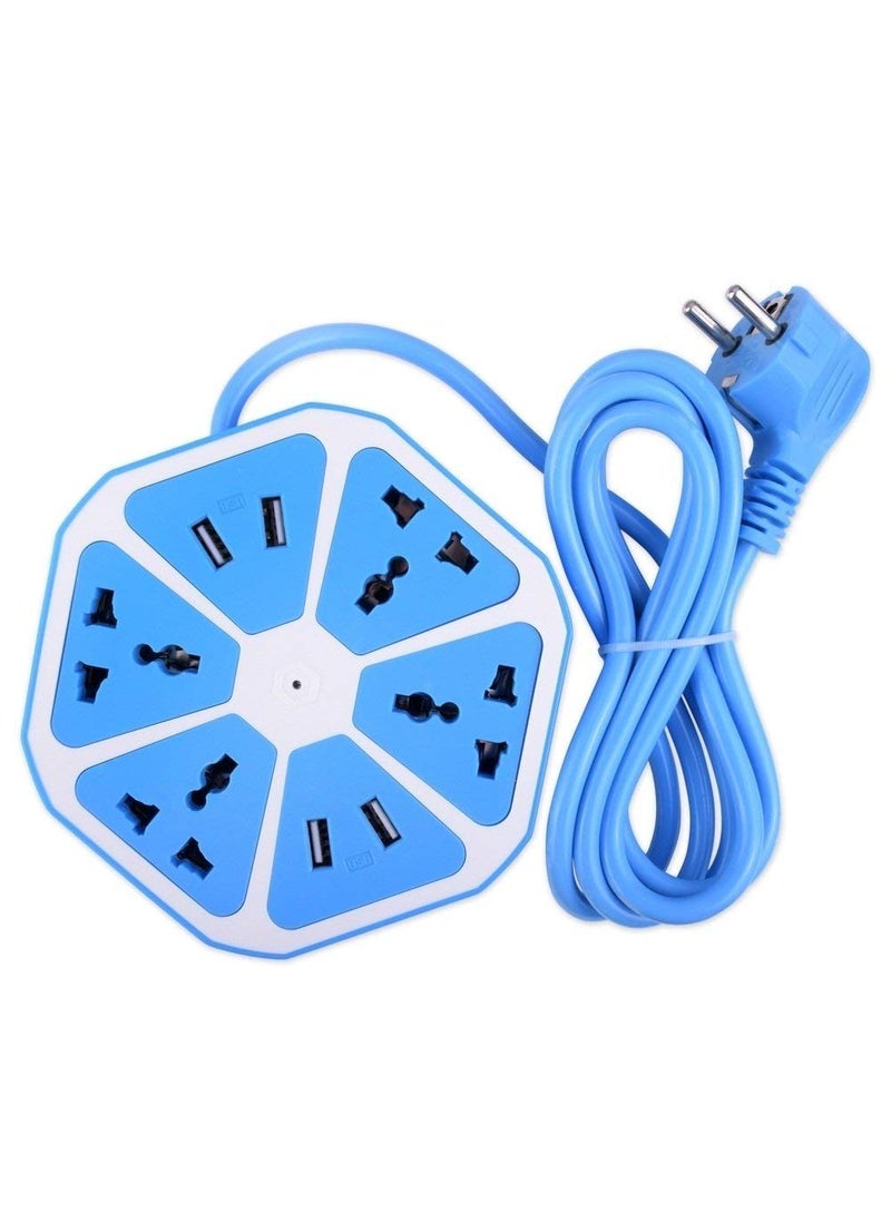 Generic Gadgets World Electrical Extension Cord 4 Surge Power Socket with 4 USB Port for Computer Charging Point for Home Multicolor  - Image 5