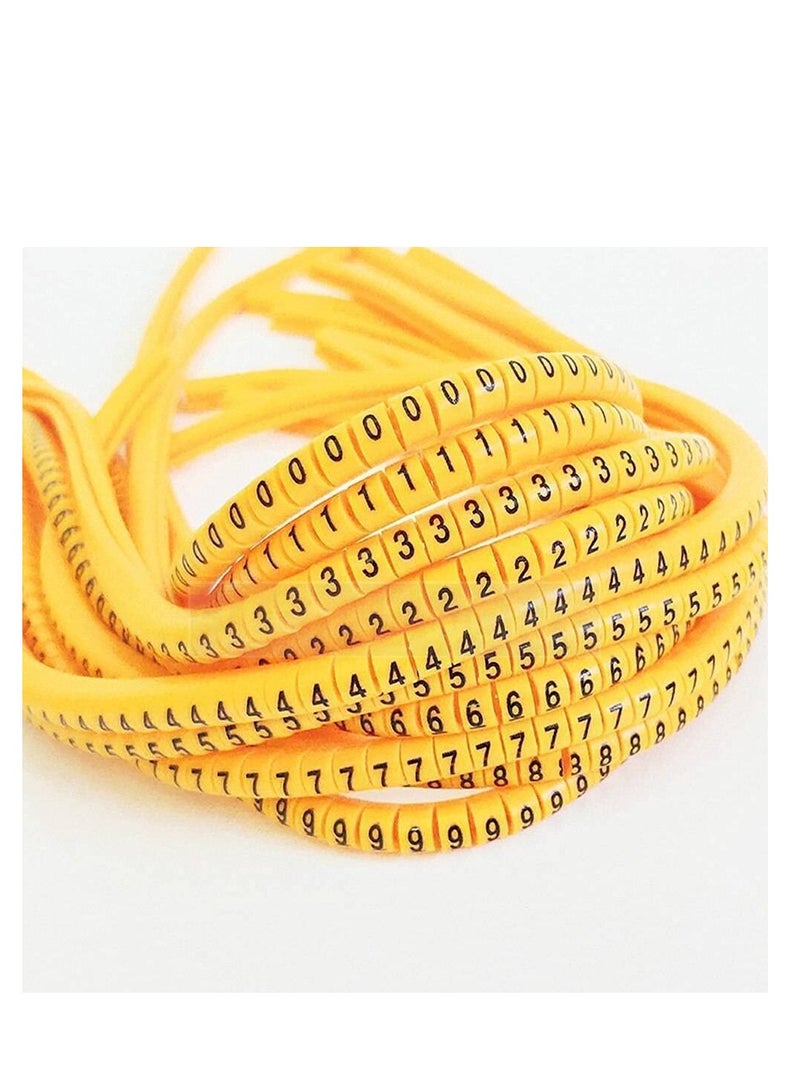 Kuwes 100-Piece Cable Marker Set Yellow/White - Image 2