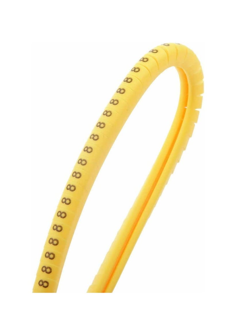 Kuwes 100-Piece Cable Marker Set Yellow/White - Image 3