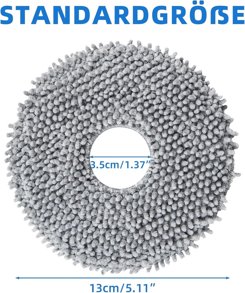 Alloytool Pack of 8 Wipes Replacement Parts for Roborock QV 35A/QV 35S/Saros 10R/Qrevo Pro/Q Revo/Qrevo Edge/Qrevo S/Qrevo Master/Qrevo Slim/Qrevo MaxV/Qrevo Curve Robot Vacuum Cleaner, Cleaning Pads Mop - Image 3