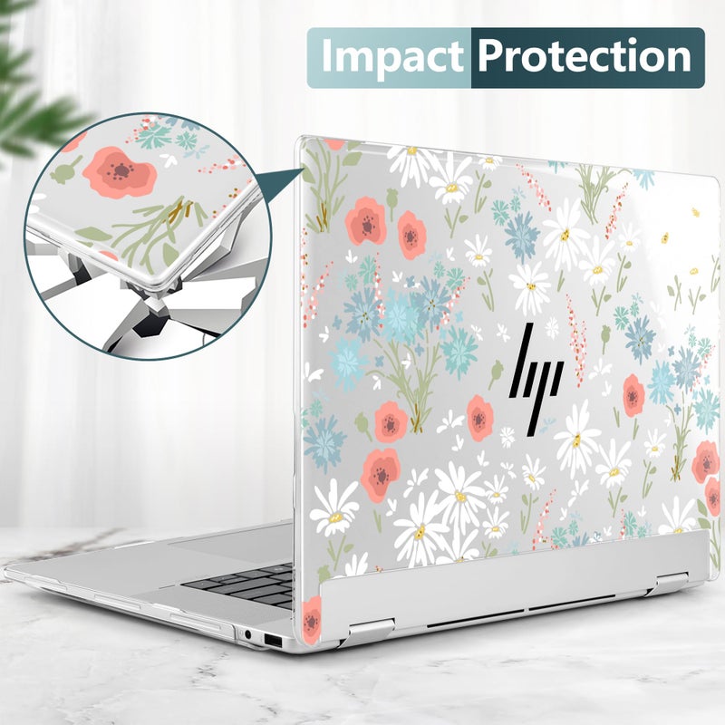 Batianda Premium Crystal Clear Case for HP Envy x360 16-inch 2-in-1 Laptop 2024 Release, Creative Patterns Ultra-Slim Lightweight Scratch-Resistant Hard Shell with Professional Protection, Cute Flowers - Image 5