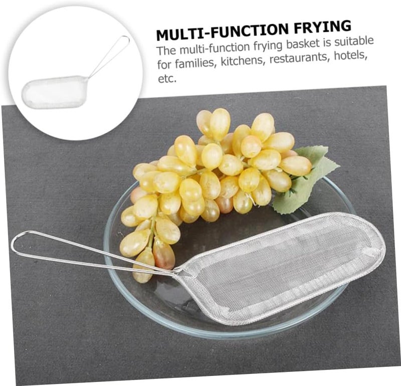 2Pcs Frying Basket Non Stick Mesh Frying Strainer with Handle for for French Fries Fried Chicken and Snacks - Image 3