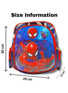 WHITE GAINS 3-6 Years Kids Waterproof School Bag – Spiderman Cartoon Backpack with Adjustable Padded Straps for Preschool & Kindergarten  - Image 2