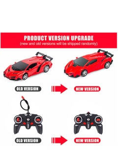 UniTrain Red car with USB Remote Control Transformation 1:18 4 directions Lights Remote controller excludes batteries, toy includes batteries Non-transparent wheels Plastic  - Image 5