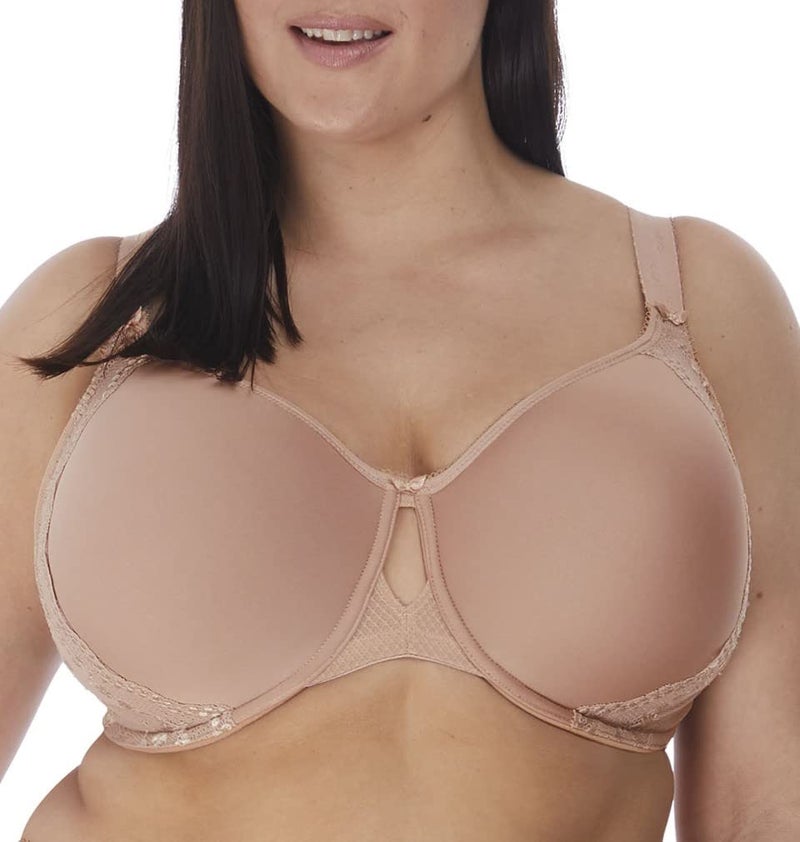 Elomi Charley Bandless Spacer Seamless Underwire Bra (4383),38H,Fawn - Image 1