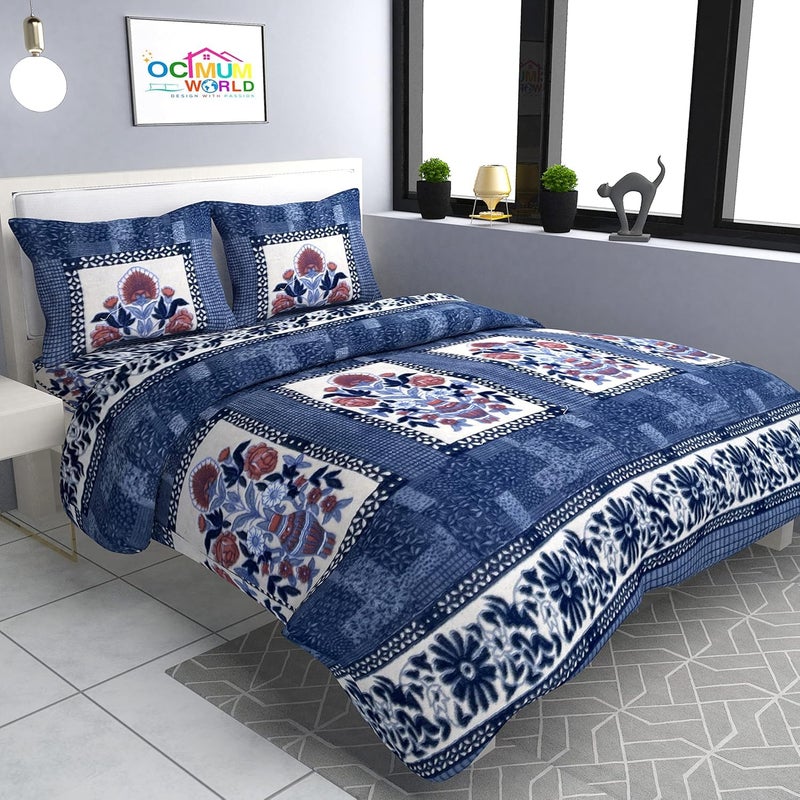 TrendRoad Luxurious Warm Polar Fleece Printed Very Soft King Size Bedsheet with 2 Pillow Cover for Double Bed,King Size Bed,AC Rooms,Winter,Size - 90x100 Inch, (Grey) - Image 4