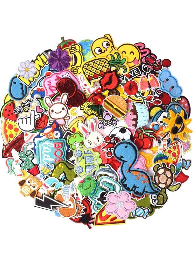 NIBEMINENT 60-Piece Random DIY Embroidered Patch - Image 1