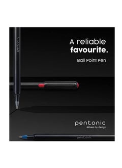 Pentonic Pentonic Smooth Premium Black Ball Point Pen 0.7 mm Medium Point - Red  - Image 2