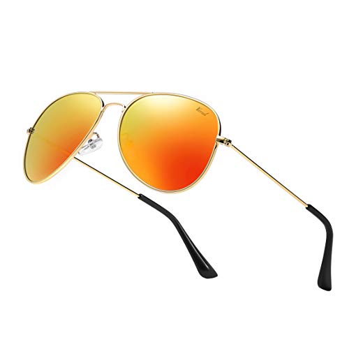 Versol Aviator Sunglasses for Men Women, Polarized Mirrored UV400 Lenses, Lightweight & Classic for Driving & Outdoors - Image 1