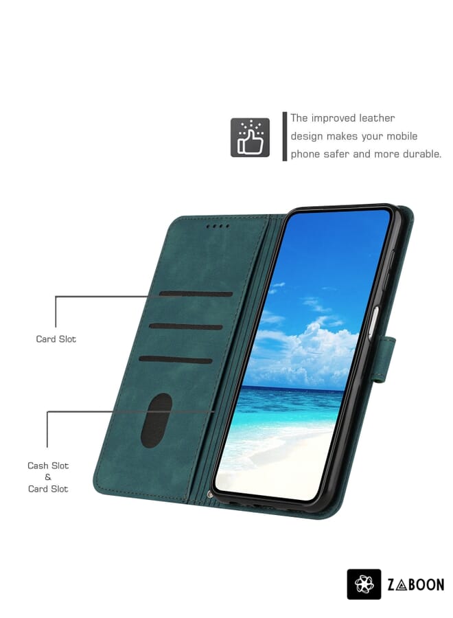 Zaboon Protective Case For iPhone 11 Crossbody Painted Marble Pattern Leather - Image 4