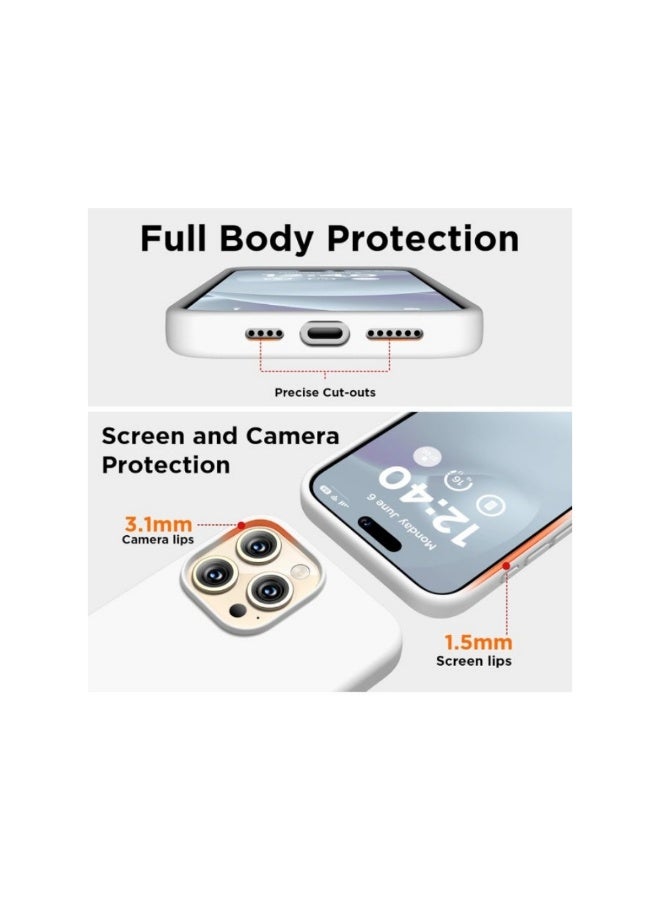 ACLIX iPhone 15 Pro Case Liquid Silicone Anti Scratch Anti Fingerprint Soft Silky Touch Shockproof Protective Cover for Apple iPhone 15 Pro - Image 3
