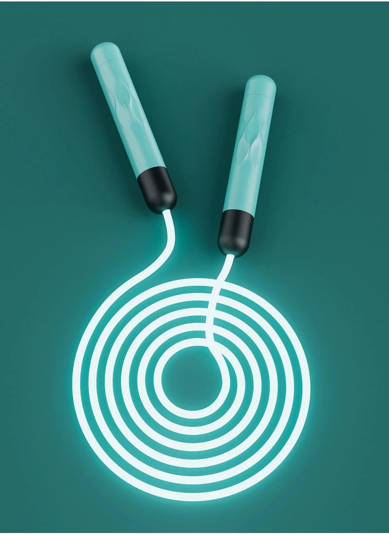 Generic Jump Rope with LED Light, Skipping for Women Teenagers Children Trainer, Length Adjustable, Indoor Outdoor Portable Interesting Workout Fitness Gifts and Fun  - Image 1