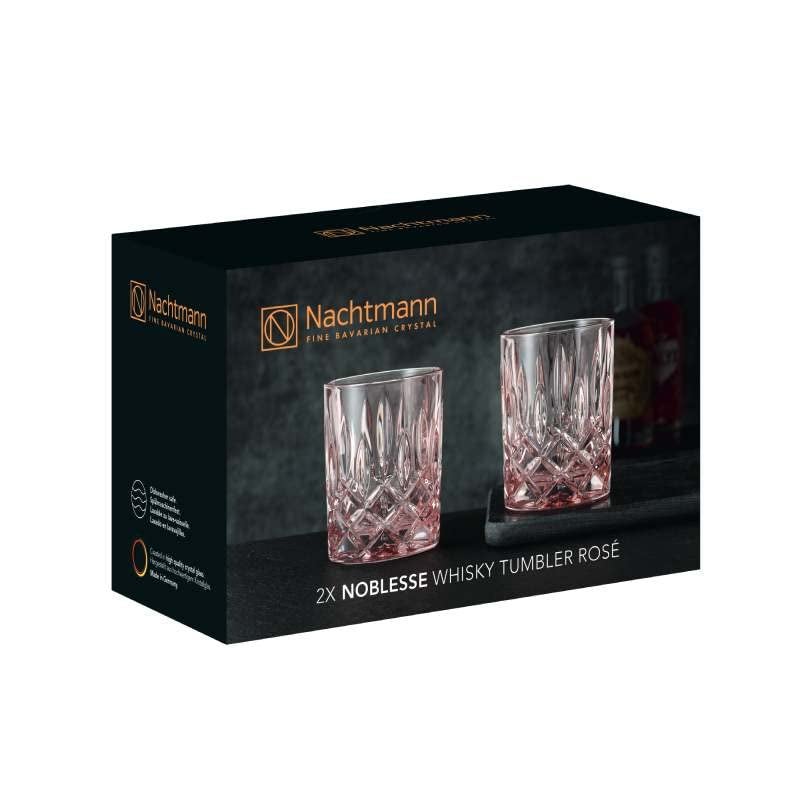 Nachtmann Noblesse Whisky Tumbler Rose Set of 2 - Image 1