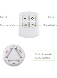 3-Piece Wireless Remote Control Bedside Lamp, Easy To Use, Led Light Under the Bedside Cabinet White - pzsku/ZA1C8CE8DA7AB8999B461Z/45/_/1716790356/7b0c5edf-6918-4336-8351-c15ae18cd597