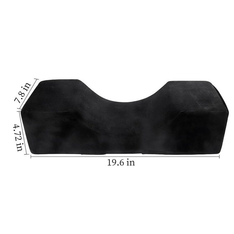 MyAoKuE-UP Beauty Salon Eyelash Extension Velvet Lash Pillow Beauty Salon Memory Foam Neck Pillow for Lash Extension Grafting Make Up Protect Neck - Image 3