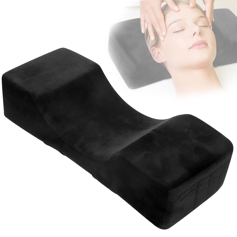 MyAoKuE-UP Beauty Salon Eyelash Extension Velvet Lash Pillow Beauty Salon Memory Foam Neck Pillow for Lash Extension Grafting Make Up Protect Neck - Image 1