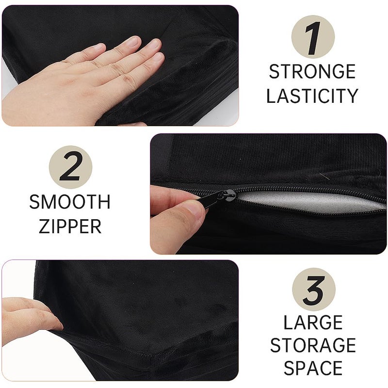 MyAoKuE-UP Beauty Salon Eyelash Extension Velvet Lash Pillow Beauty Salon Memory Foam Neck Pillow for Lash Extension Grafting Make Up Protect Neck - Image 5