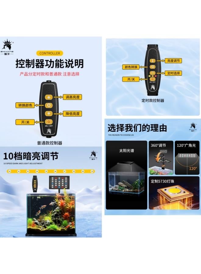 ZHIYANG USB LED Clip Light 14W Multi-Stage Color Change and Timing Control - Image 2