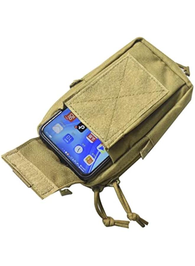 Cellphone Strap Pack Case Clip Pouch EDC Gear Sundries Bag Shoulder Pocket Backpack Holder - Attachment for Backpackers, Travel-goers, Scholars, and Travelers