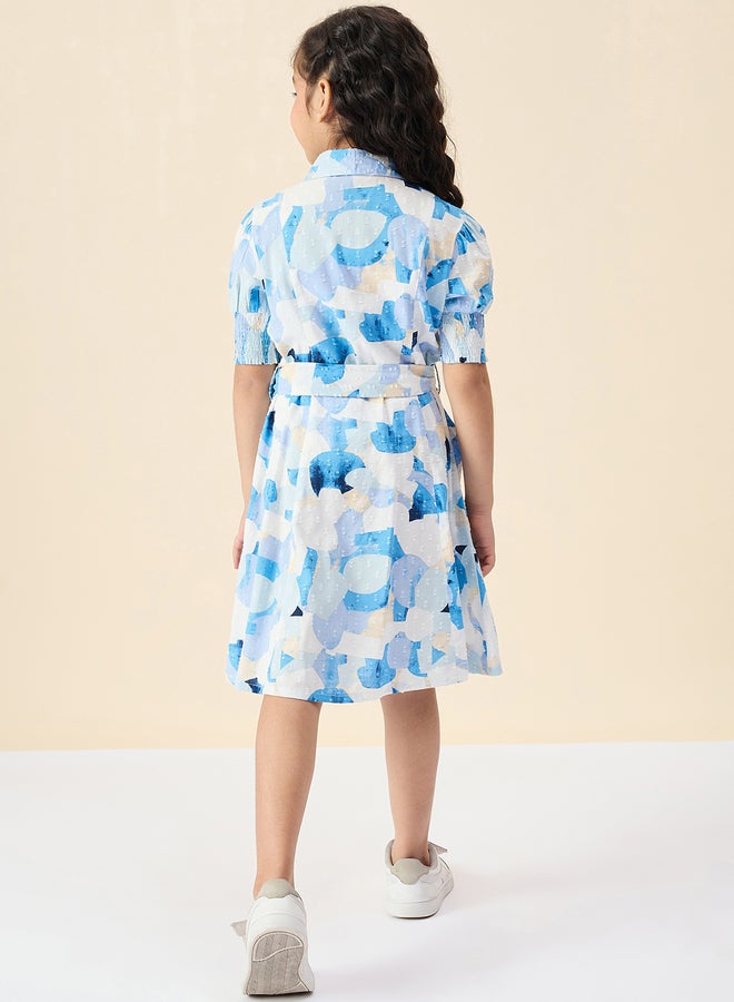 ستايلو بج فستان قميص بطبعة كاملة من ستايلو باغ مع حزام ربط - Image 4