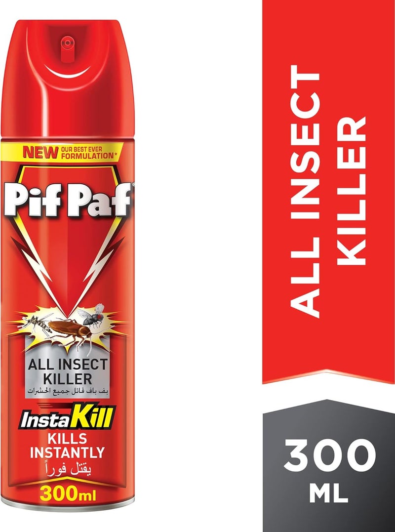 Pif Paf All Insect Killer | Kills Cockroaches, Ants, Flies & Mosquitoes | Insect Killer Spray with Best Ever Formulation, 300 ml - Image 1