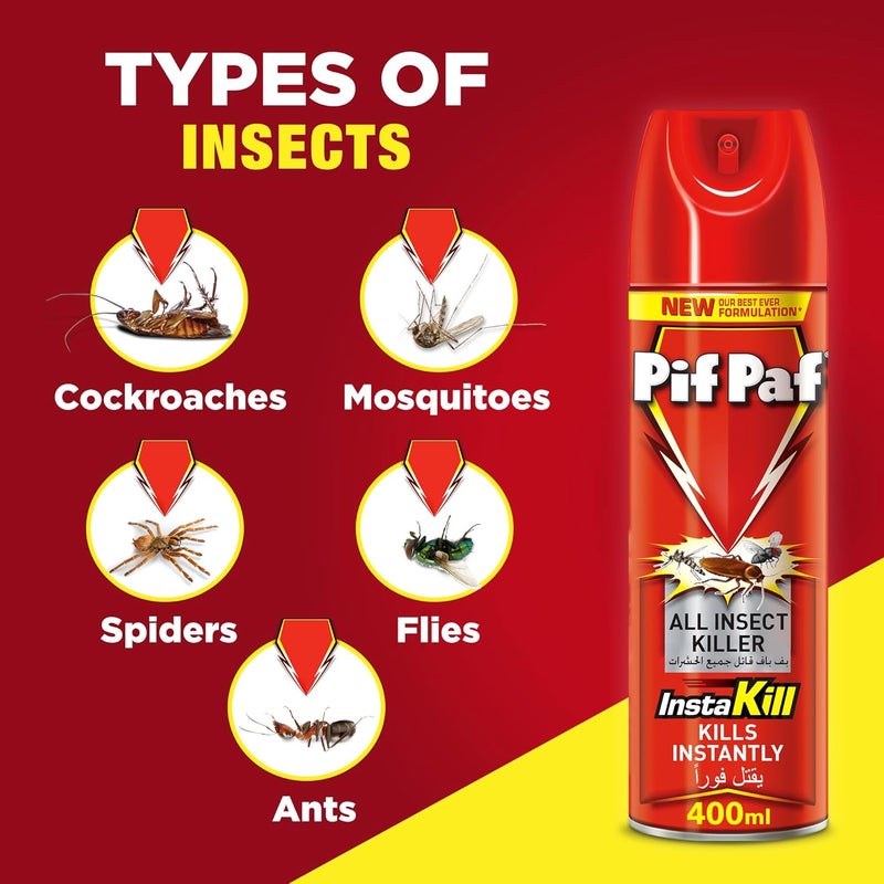 Pif Paf All Insect Killer | Kills Cockroaches, Ants, Flies & Mosquitoes | Insect Killer Spray with Best Ever Formulation, 300 ml - Image 2