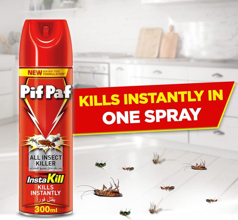 Pif Paf All Insect Killer | Kills Cockroaches, Ants, Flies & Mosquitoes | Insect Killer Spray with Best Ever Formulation, 300 ml - Image 5