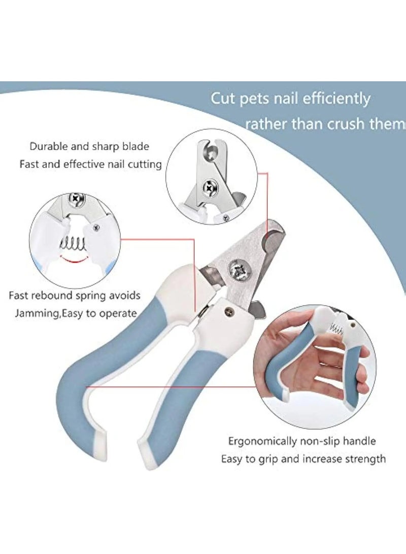 مقص أظافر للقطط والكلاب مع مبرد – قصّافة آمنة ودقيقة للحيوانات الأليفة – تصميم مريح بمقبض مانع للانزلاق - Image 4